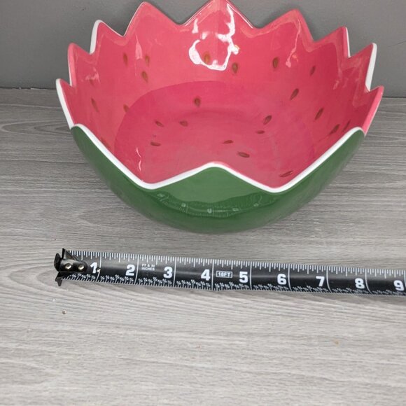 Melamine Watermelon Bowl & Serving Utensil Set of 3 - Picture 11 of 12